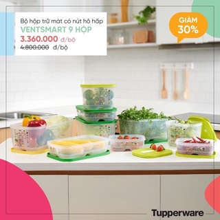  BỘ 9 HỘP TRỮ MÁT CÓ NÚT HÔ HẤP VENTSMART 9