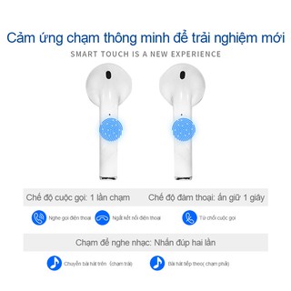 Tai nghe nhét tai Bluetooth 5.0 không dây TWS chất lượng âm thanh HiFi cho thiết bị Android và iPhone iPad