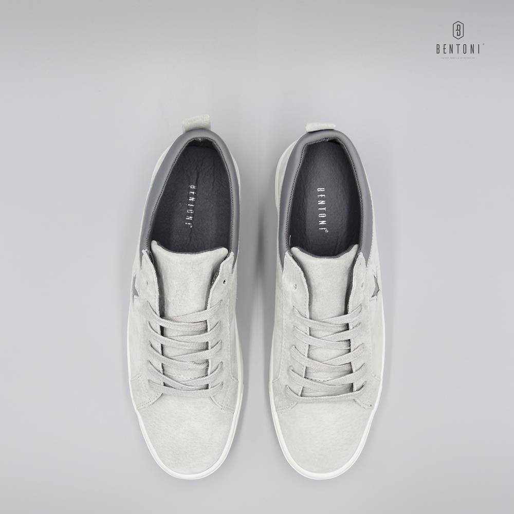 [XẢ KHO] Giày thể thao nam Bentoni - Star Suede Sneaker KK355-2 (Ghi) ! ☑ ₁