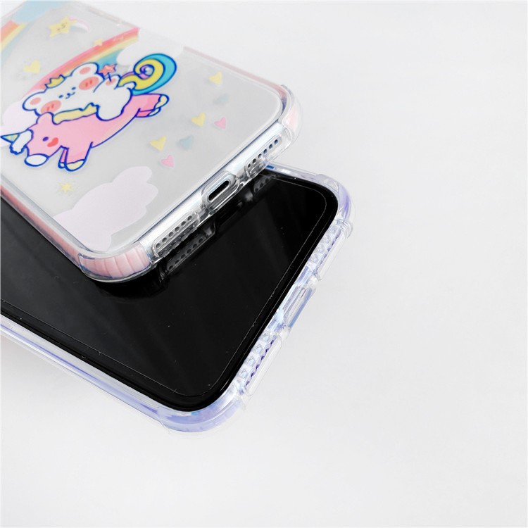 Ốp lưng iphone Gấu cầu vồng viền màu, chống trượt 6/6plus/6s/6s plus/6/7/7plus/8/8plus/x/xs/xs max/11/11 pro/11 promax | BigBuy360 - bigbuy360.vn