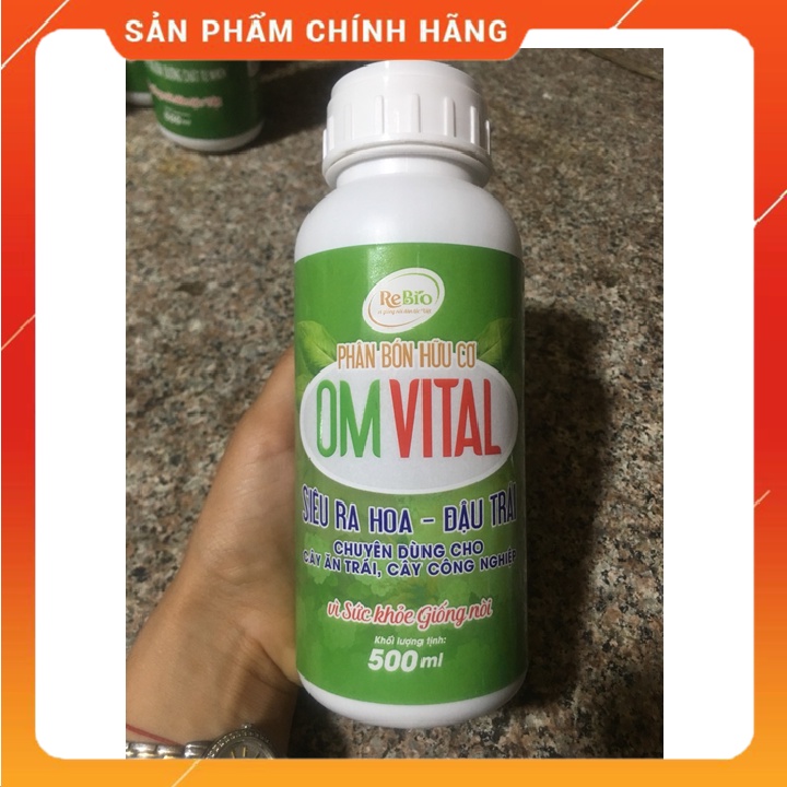 Chế phẩm 𝐎𝐌 𝐕𝐈𝐓𝐀𝐋 𝐒𝐈𝐄̂𝐔 𝐑𝐀 𝐇𝐎𝐀, Đ𝐀̣̂𝐔 𝐐𝐔𝐀̉ 𝟓𝟎𝟎𝐦𝐥 💥CHÍNH HÃNG💥 Chuyên dùng cho cây ăn trái, cây công nghiệp