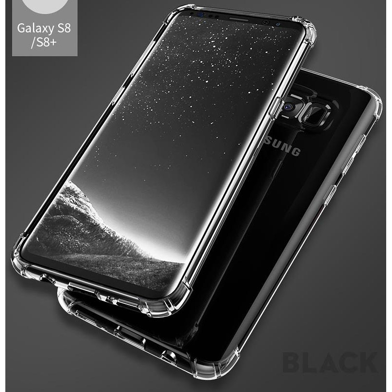 Ốp điện thoại silicon trong suốt chống sốc cho Samsung Galaxy S9 S8 S7 Edge Plus