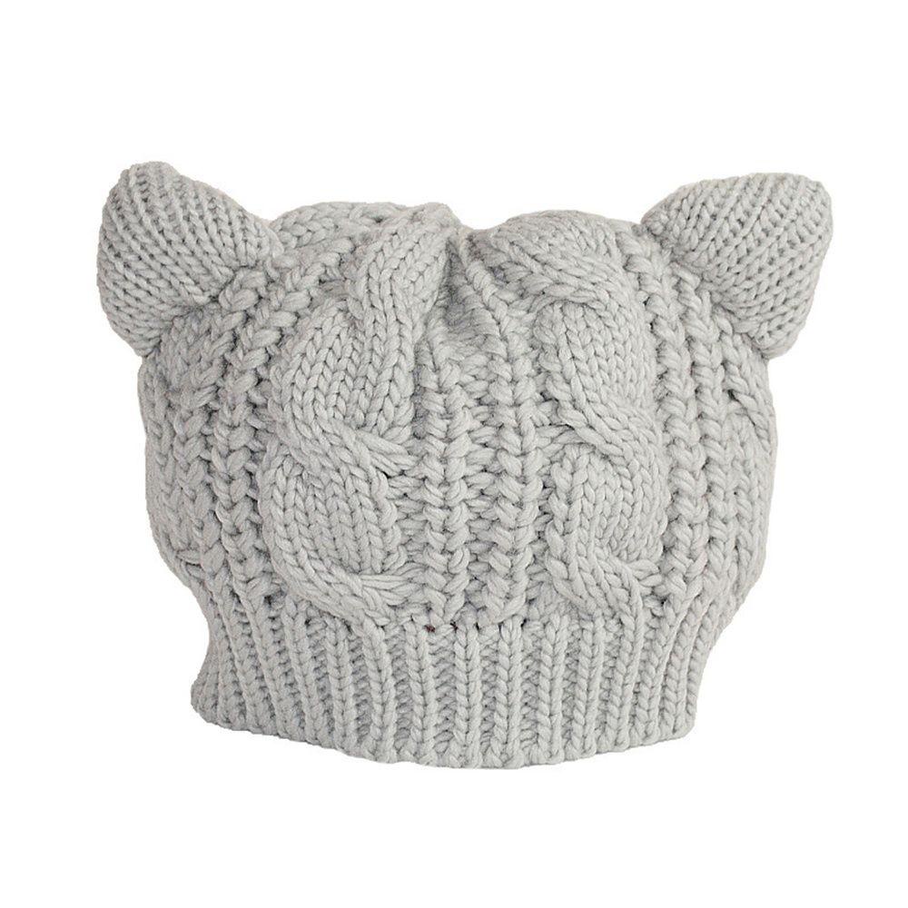 Mũ Beanie Co Giãn Màu Sắc Đơn Giản Cho Nữ