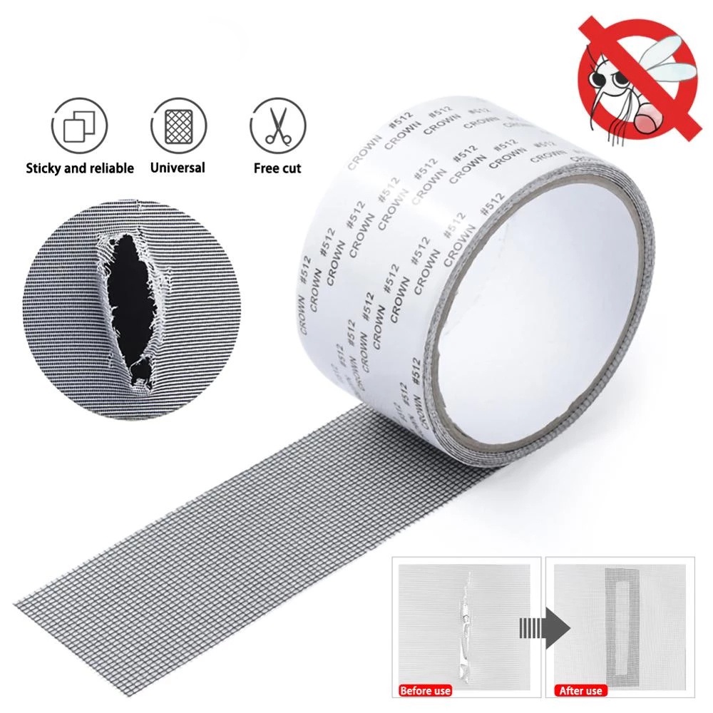 Băng Keo Lưới Tự Dính Dùng Sửa Chữa Cửa Sổ Chống Hư