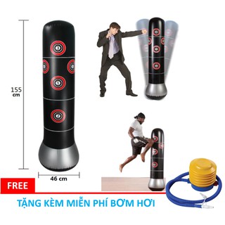 PURE BOXING - Trụ Đấm Bốc Tự Cân Bằng Cao 160cm – Đường Kính 48cm - Tặng Kèm Bơm, Keo ...