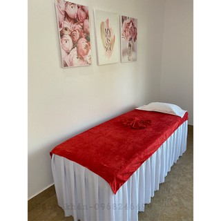 khăn trải giường spa 90.190cm microfiber siêu mềm