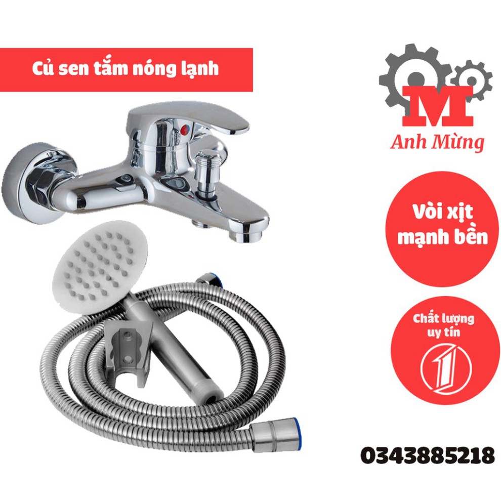 Củ vòi hoa sen tắm nóng lạnh cao cấp TC-6169, có độ bền cao, không rỉ sét.