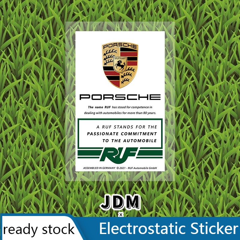 Miếng Dán Tĩnh Điện Trang Trí Kính Chắn Gió Xe Hơi Porsche Panamera Macan Cayenne Taycan 917 718 911