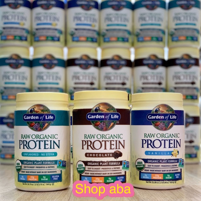 Bột ngũ cốc mầm hữu cơ Garden of life (vani, socola, không ngọt)