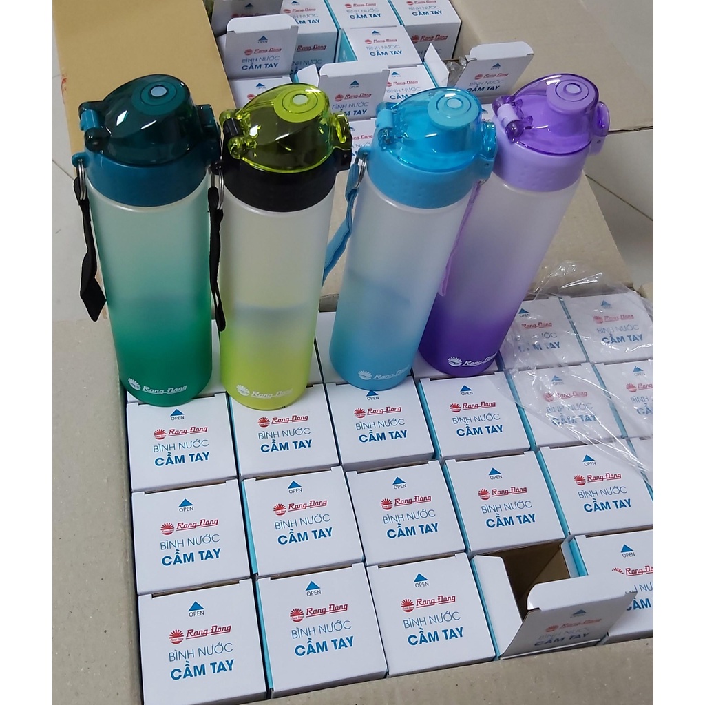Bình nước cầm tay 500ml Rạng Đông RD 05P1 thiết kế thông minh độ bền cao nhựa PC đạt an toàn thực phẩm- Tâm An Sports