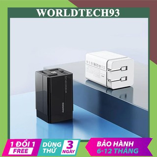 Củ sạc nhanh chống sét 4 cổng USB, củ sạc đa năng chân gập WK U73 sạc cùng lúc nhiều thiết bị BH 6 tháng