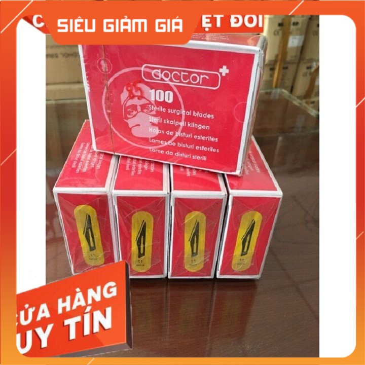 Dao nặn mụn doctor dùng cho spa và phẫu thuật số 11 ( hộp 100 cái )