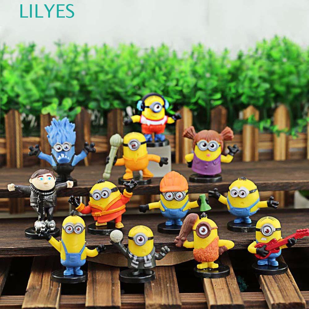 Lilyes Mô Hình Minions Thu Nhỏ Để Bàn Trang Trí Nhà Cửa