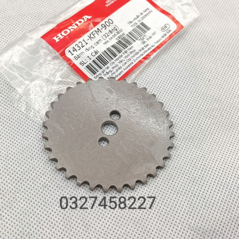 Bánh răng, nhông dĩa cam 32 xe DREAM, WAVE, FUTURE.... zin Honda