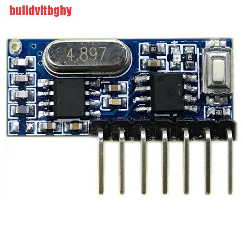 {buildvitbghy}433mhz Wireless RF Receiver 1527 Learning Code Decoder Module For Remote Control OSE