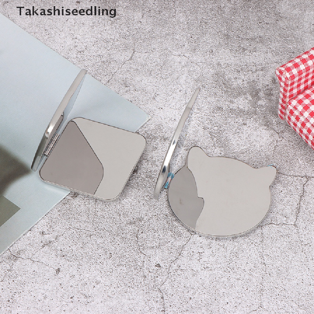 (Takashiseedling) Gương Trang Điểm Tròn Nhỏ Gọn Bỏ Túi Đựng Mỹ Phẩm Bán Chạy