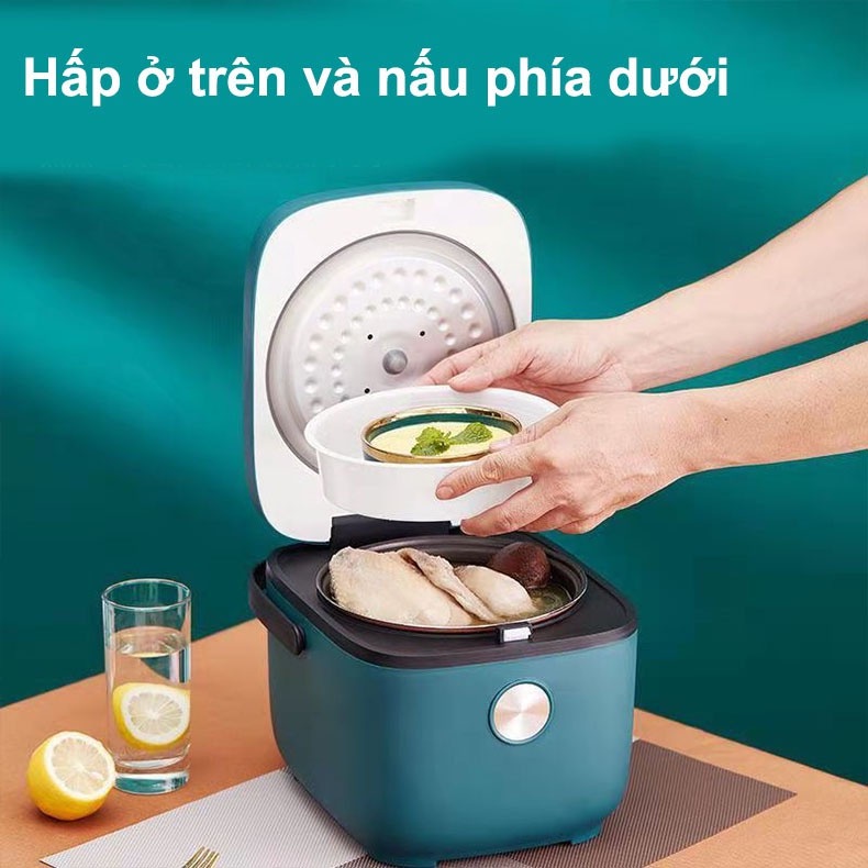 Nồi cơm điện đa năng Jiashi 2,5L cho 3-4 người ăn, nấu cháo ăn dặm cho bé