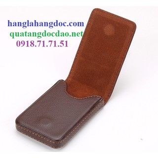 Hộp đựng thuốc lá bao da nắp gập cá tính, đựng 08 điếu