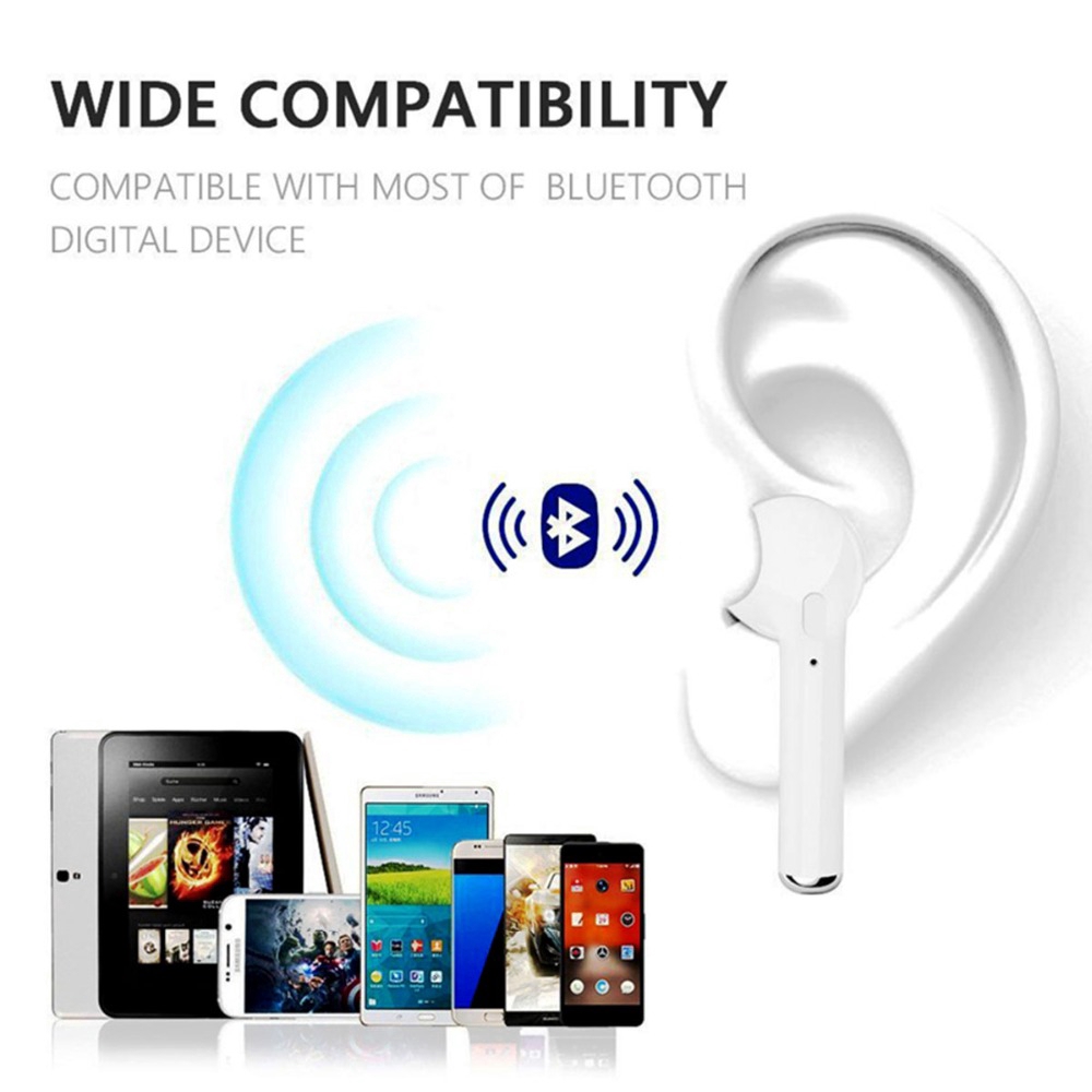 Set tai nghe không dây I7s TWS kết nối bluetooth có sẵn hộp sạc | BigBuy360 - bigbuy360.vn
