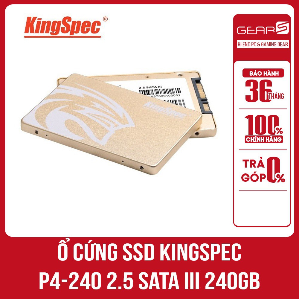 Ổ cứng SSD Kingspec P4-240 2.5 Sata III 240Gb - Bảo hành chính hãng Mai hoàng 36 Tháng