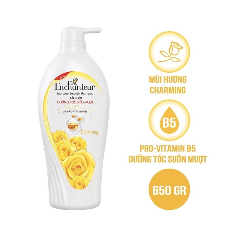 Dầu gội nước hoa Enchanteur 650g Charming/ Sensation