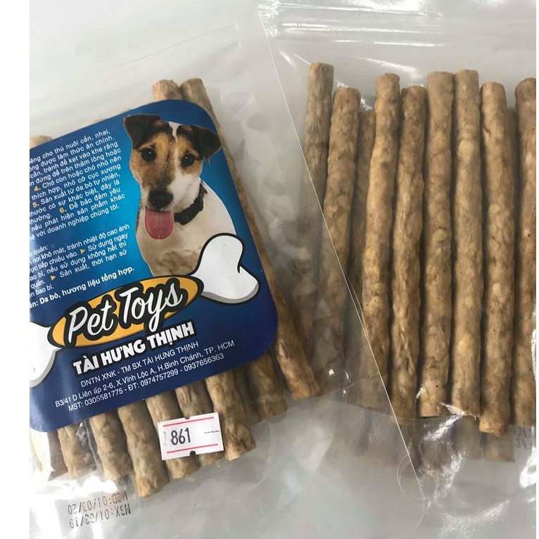 Xương gặm sạch răng da bò 861