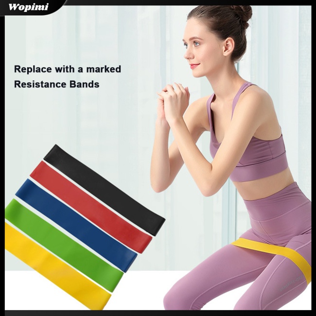 Mf Set 5 Dây Đai Kháng Lực Co Giãn Hỗ Trợ Luyện Tập Yoga / Thể Hình