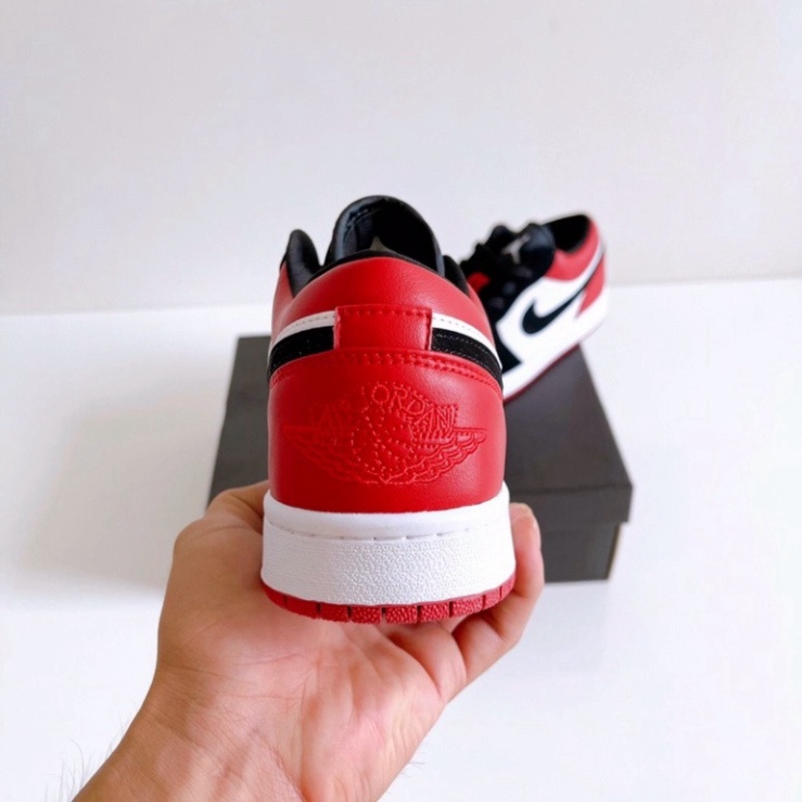 Giày Sneaker Cổ Thấp Jordan 1 Low Black Toe Đen Đỏ Fullbox | WebRaoVat - webraovat.net.vn