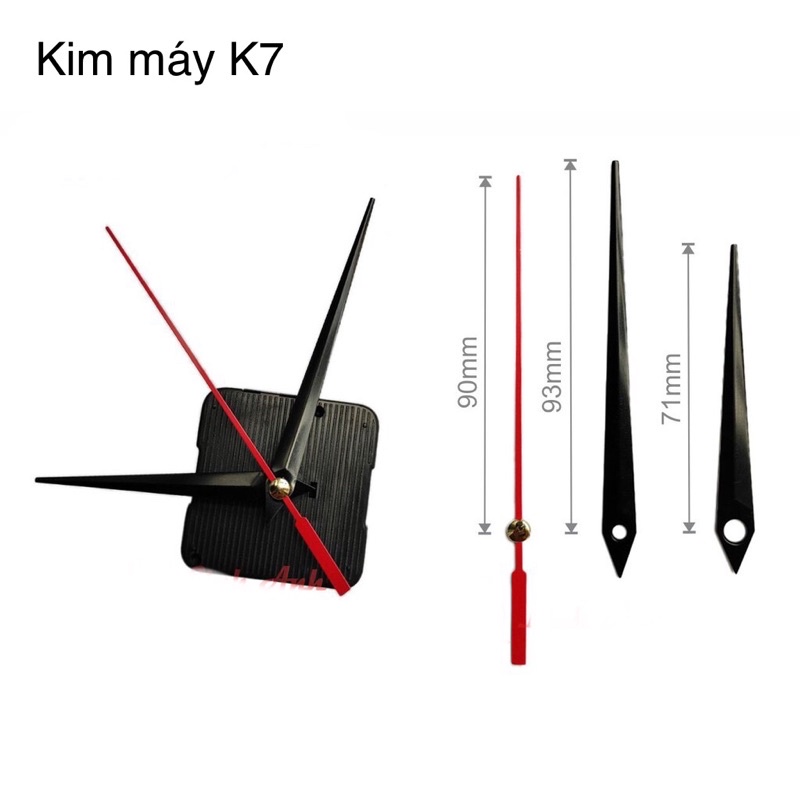Mặt Đồng Hồ Gỗ dày 6mm có kim máy