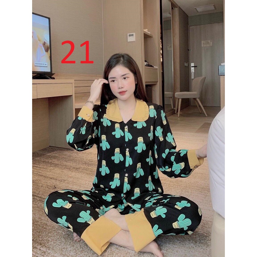 Bộ đồ ngủ lụa dài tay | BigBuy360 - bigbuy360.vn