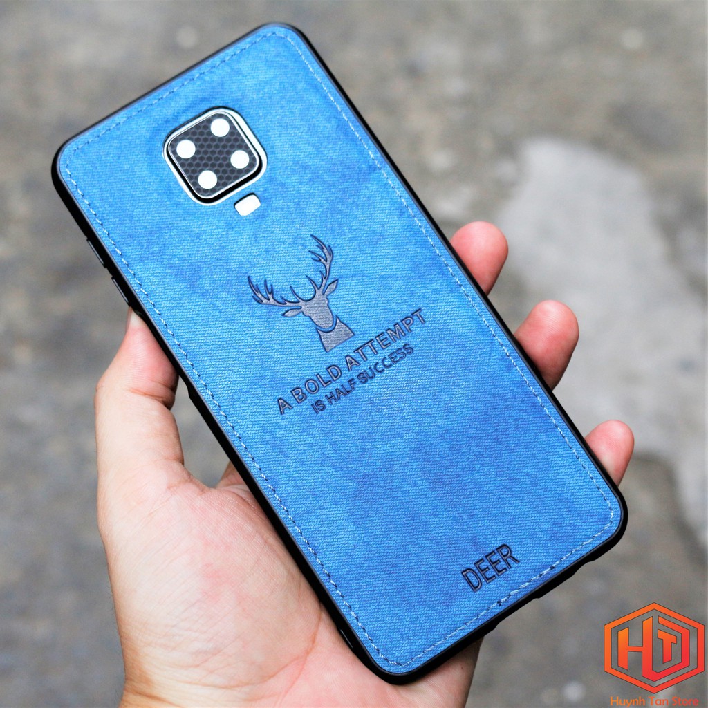 Ốp Lưng Xiaomi Redmi Note 9 Pro, Note 9S , Note 9 Pro Max vân da khắc hình Nai