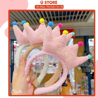 Băng đô bờm cài tóc vương miện KING