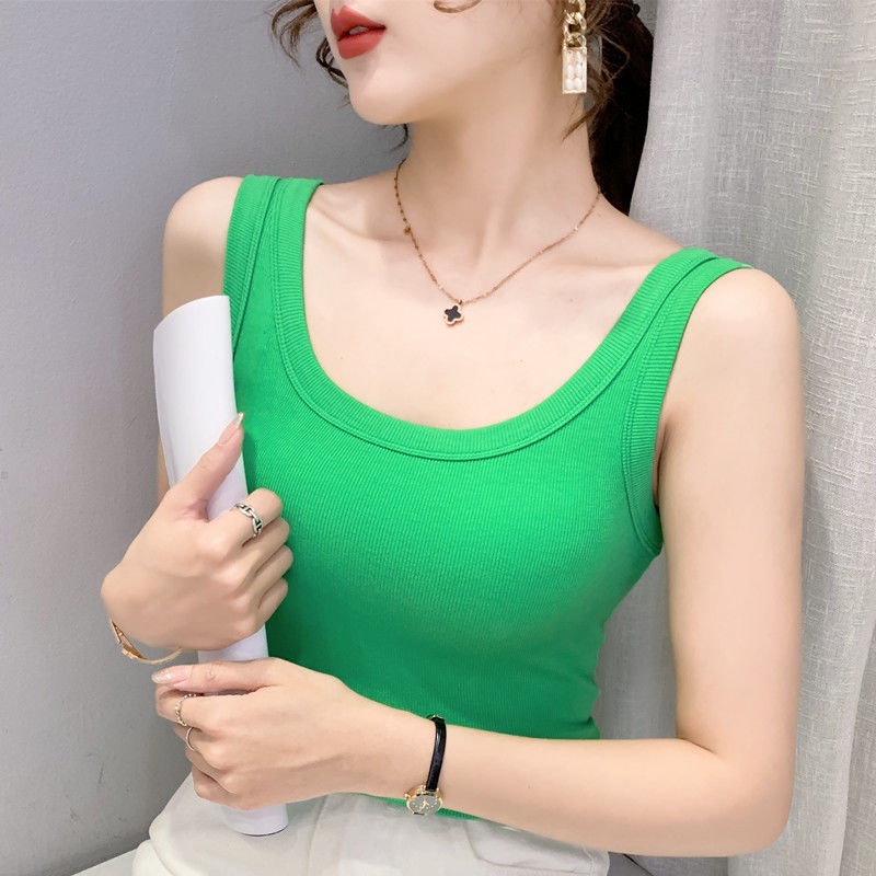 Áo Lót Cotton Không Tay Thời Trang Mùa Xuân Mới 2022 Cho Nữ