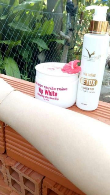 Combo kem body+tắm trắng vip White