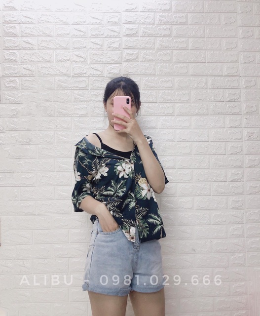 Áo sơ mi đi biển, bộ đồ đôi hoa quả hoạ tiết nam nữ quan ao hawaii Kate Thái - ALIBU | BigBuy360 - bigbuy360.vn