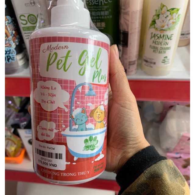 Sữa Tắm Diệt Ve Rận Bọ Chét Chó Mèo Modern Pet Gel PLUS 500ML