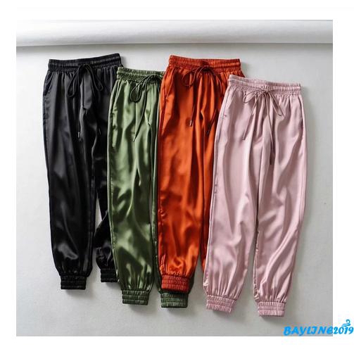 Quần Thể Thao Lưng Cao Màu Trơn Thời Trang Năng Động Cho Nữ