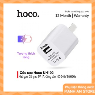 Cốc sạc điện thoại ⚡BH 12 tháng⚡ Củ sạc Hoco UH102 phù hợp với tất cả các dòng điện thoại