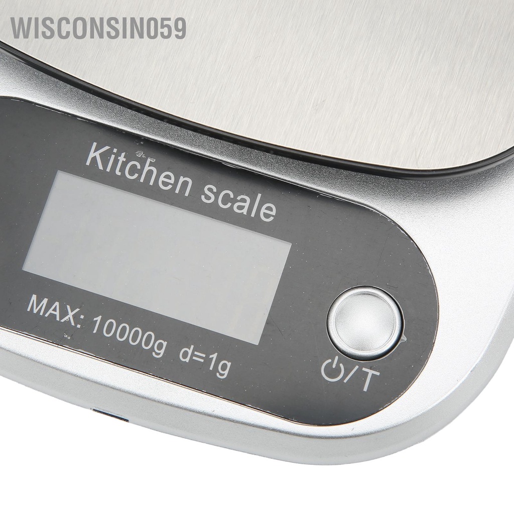 Wisconsin059 Quy mô thực phẩm trong nhà bếp Độ chính xác cao Làm sạch nhanh Màn hình LED Đèn nền màu xanh để nấu nướng