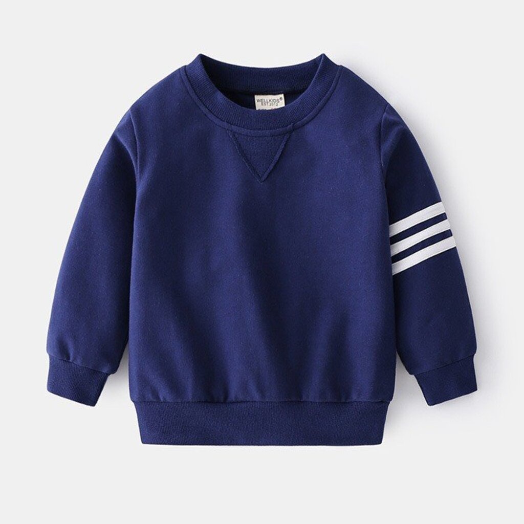 Bộ Thu Đông Cho Bé BINBON KIDS, Bộ dài tay bé trai 3 Vạch Chất Nỉ Da Cá Cho Bé từ 7-27kg