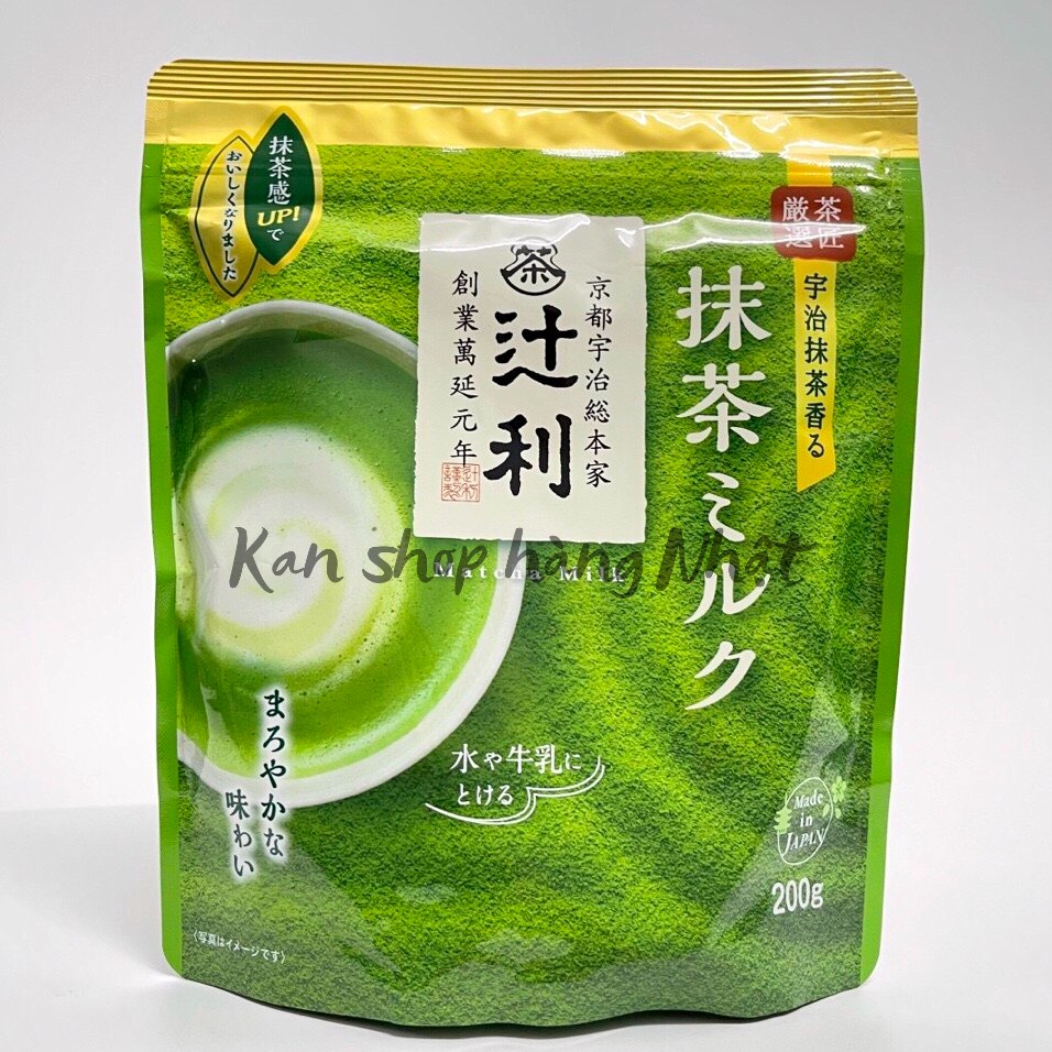 Bột trà sữa trà xanh Uji Matcha Milk Kataoka 200g | 4901305410197 | Kan shop hàng Nhật