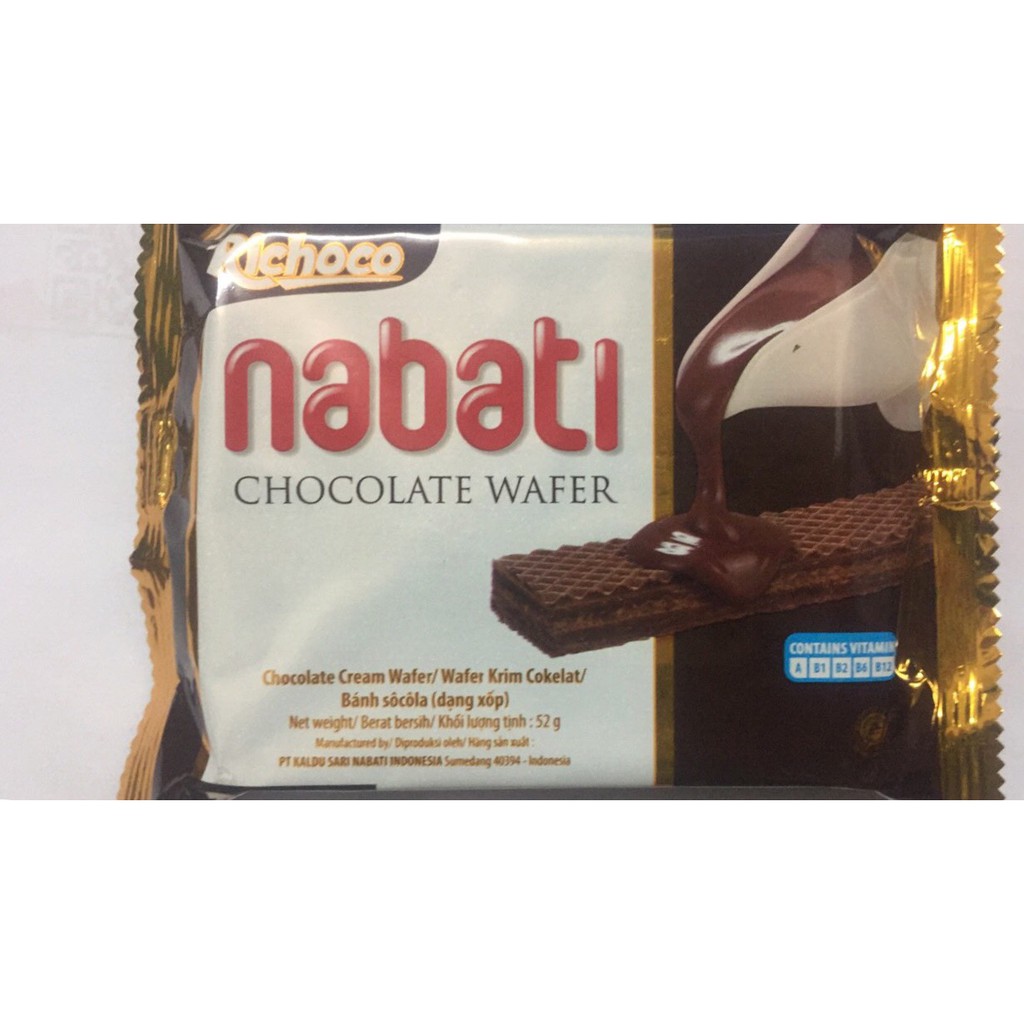 Bánh xốp Nabati 50g nhân socola