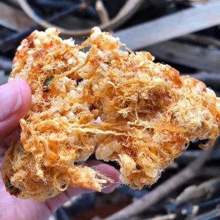 Cơm cháy gạo lứt siêu ruốc chà bông Hưng Thịnh gói lớn 250gr., Cơm cháy mắm hành.