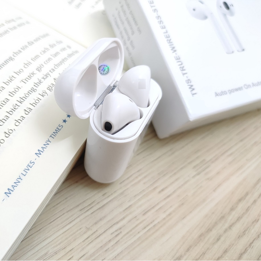 Tai Nghe Bluetooth Không Dây Nhét Tai 5.0 Phiên Bản Quốc tế Có Mic Có Cảm Ứng Chạm Cho Điện Thoại - j12
