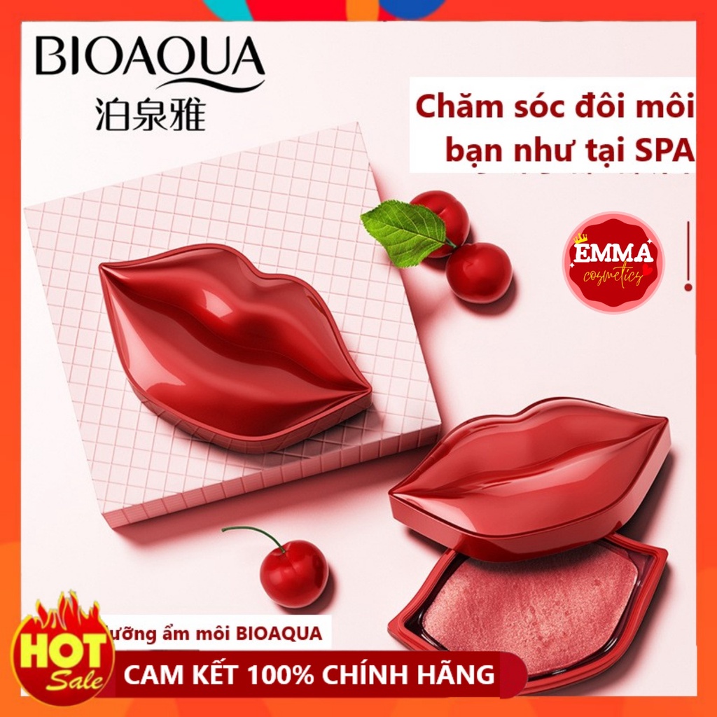 Mặt Nạ Môi BIOAQUA Dưỡng Ẩm Giảm Thâm Môi Hộp 20 Miếng Cherry Collagen Moisturizing Lip Mask (BIO21)