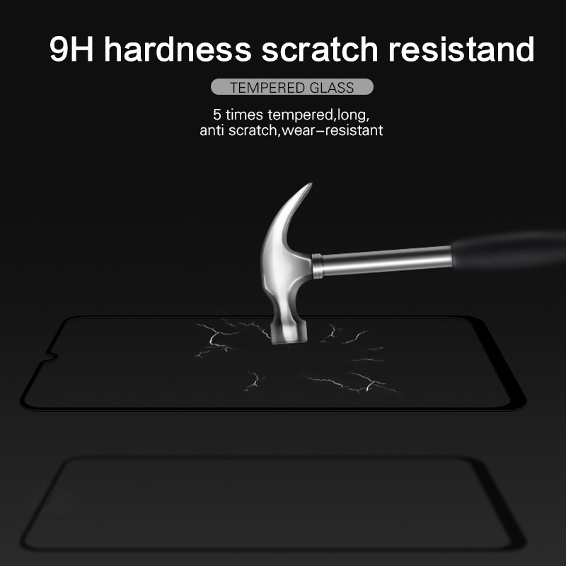 Realme XT Tempered Glass Screen Protector For Realme 5 3 2 Pro C1 C2 X Full Glue Screen Protector &amp; Camera Lens Glass Protector