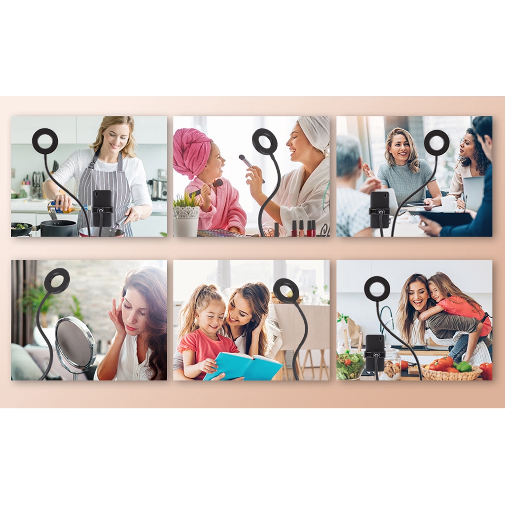 Selens Vòng Đèn LED 3.5inch Hỗ Trợ Chụp Ảnh Selfie / Trang Điểm / Phát Trực Tiếp