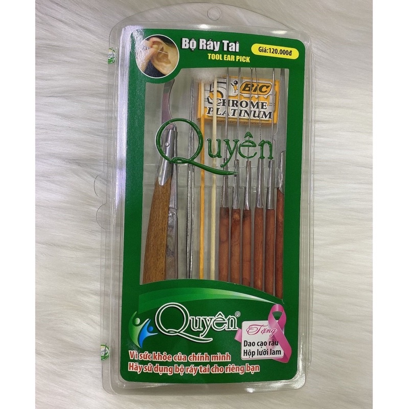 Bộ Lấy Ráy Tai Chuyên Nghiệp 10 Món Cao Cấp, Bộ Lấy Ráy Tai Quyên