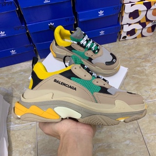( SHOPLINHBUNTOKYO  ) Giày balemcga xanh vàng + full hộp