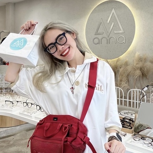 Gọng kính cận thời trang nam nữ ANNA dáng vuông unisex cá tính 450CN001 v2
